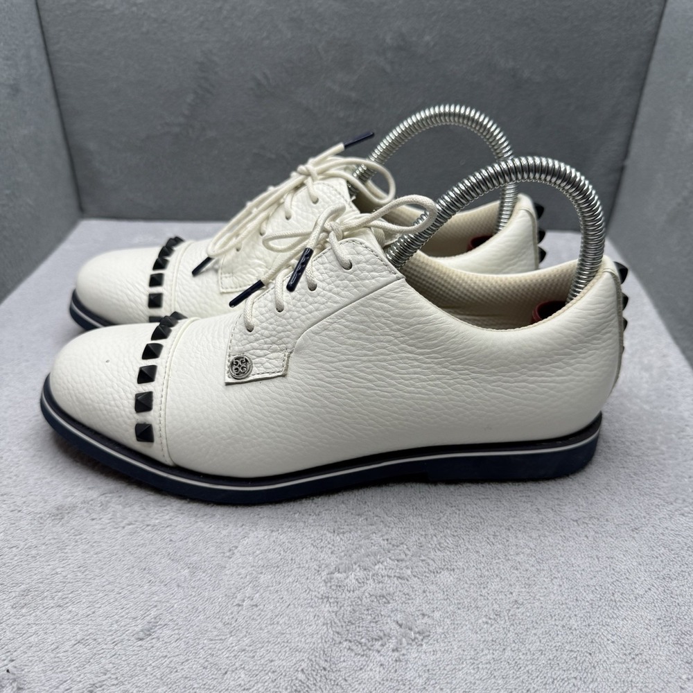 G/FORE Women's Stud Cap Toe Gallivanter Golf Shoes Snow White Size US 7 / EU 38